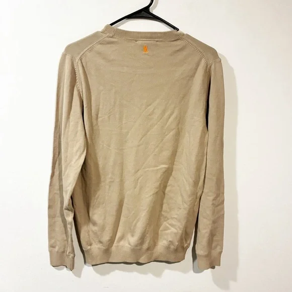 PSYCHO BUNNY MENS BELMORE EXTRA FINE COTTON SWEATSHIRT IN STONE Size Small NEW